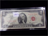 1963 Red seal $2 Bill