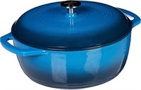 Enameled Cast Iron Covered Dutch Oven, 7.3-Quart