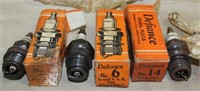 (3) NOS "Defiance" spark plugs in OB w/2