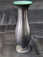 VTG Art Pottery Ringed Vase