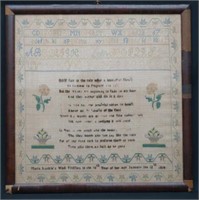 SAMPLER- FLOWER, ALPHABET, VERSE