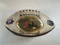 MIAMI HURRICANES NATIONAL CHAMPIONS FOOTBALL -