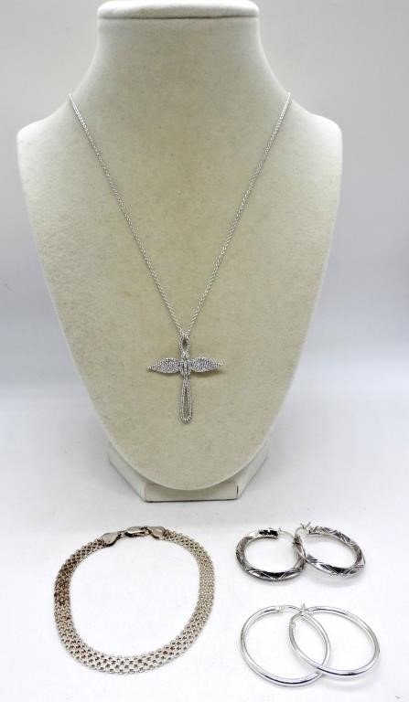 STERLING ANGEL PENDANT & MORE