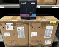 $2040 Lot of 41 Yealink UH34 Mono Teams Headsets