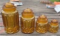 4 pc. Moon & Star Canister Set
