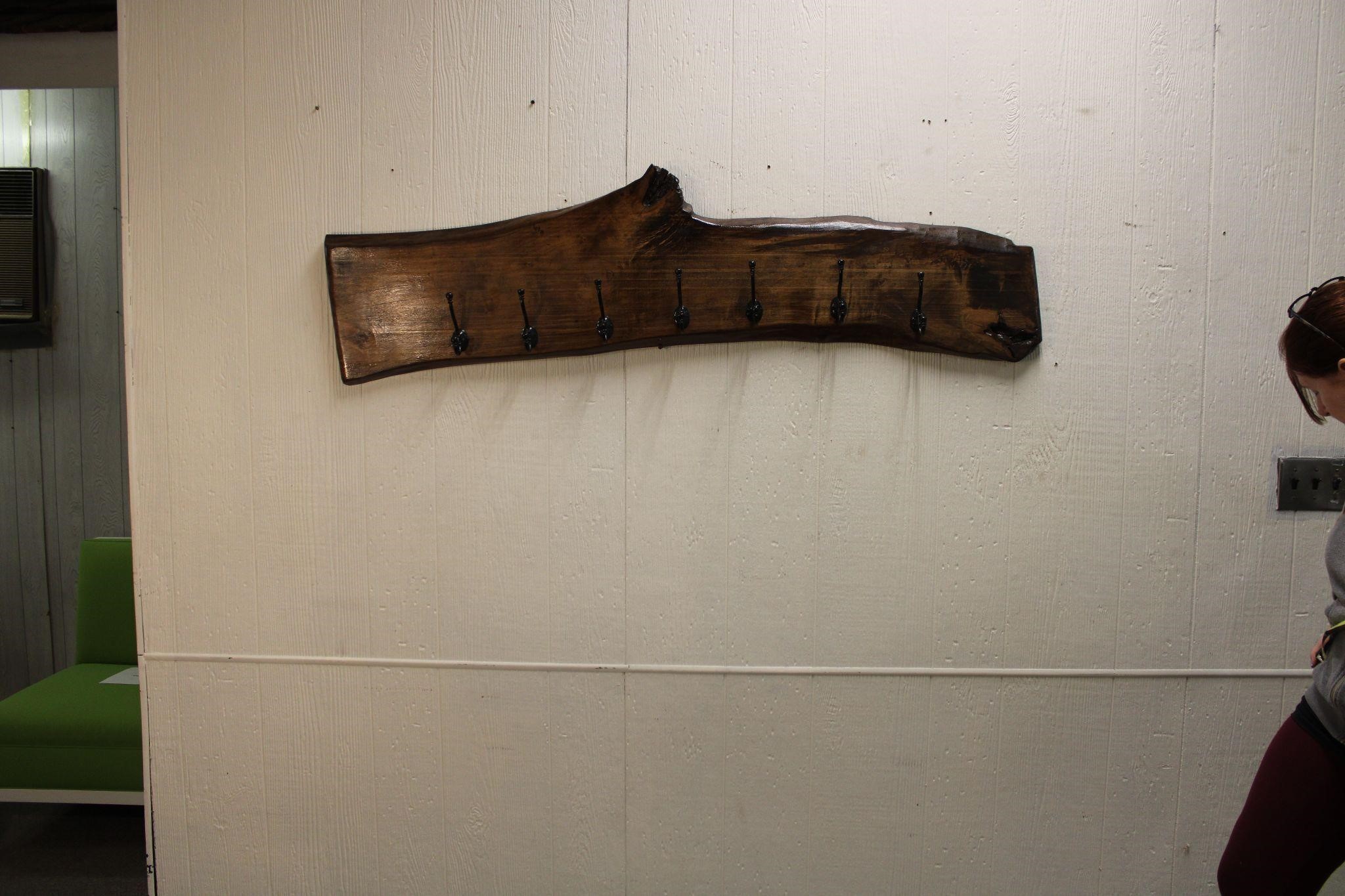 Live Edge Hand Made Coat Rack