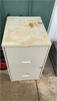 Two drawer file cabinet approximately 14 x 18 x