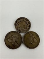 1857, 1858 Flying Eagle Pennies