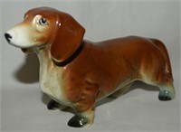 Vtg Japan Ceramic Dachshund Weiner Dog Figure