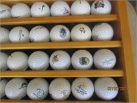 100 Golf Balls Variety With Wooden Holder Bubba