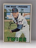 1967 Topps Jim Kaat #300 Creases