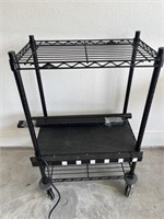 InterMetro Metal Shelving on Casters w/Power