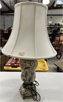 Modern Porcelain Floral Vase Lamp