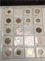 OF) lot of foreign coins