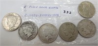 6 - Peace silver dollars
