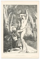 Theodore Chasseriau original lithograph "Apollon e