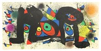 Joan Miro "Sculptures I" original lithograph, 1974