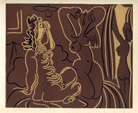 Pablo Picasso linocut "Three Women"