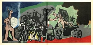 Pablo Picasso lithograph "La Guerre"
