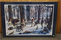 SOLDIERS IN BATTLE FRAMED & MATTED PRINT 33 X 23