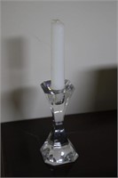 GLASS CANDLESTICK HOLDER