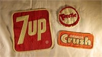 Lot of three 1970s vintage stitched patches - Oran