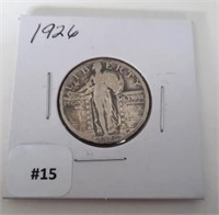 1926 Standing Liberty 25 Cent Coin