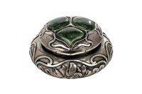 VIENNA SECESSION SILVER ENAMELED BOX, 59g