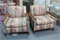 Pair vintage lounge chairs