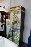 Gold front polished Curio Cabinet