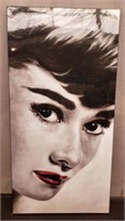 Audrey Hepburn Print. 19.5"x39"