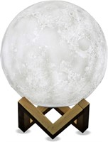 P439  Himalayan Moon Lamp 6", Rechargeable Night L