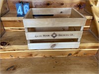 Larger Blue Moon Brewing Company Wood Crate