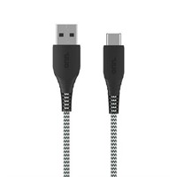 onn. 6  Braided USB-C to USB Cable  Black