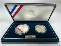 1992 Columbus Quincentenary Silver Dollar & Half