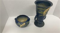 (2) Roseville USA pottery planter
