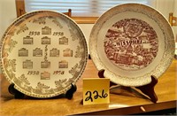 Calendar Plate and Missouri Plate