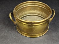 Vintage Brass Two Handled Planter