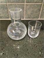 Cut Glass Nightstand Water Carafe