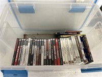 Tub of movies and video games