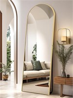 $73  Anpark Gold Arched Stand Mirror 21x64 inch