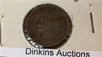 1907 Indian head cent coin