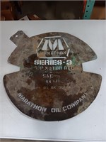 Marathon Oil Company Stencil.  Metal 21x21.5