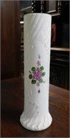 Tall Victorian Milk Glass Vase.