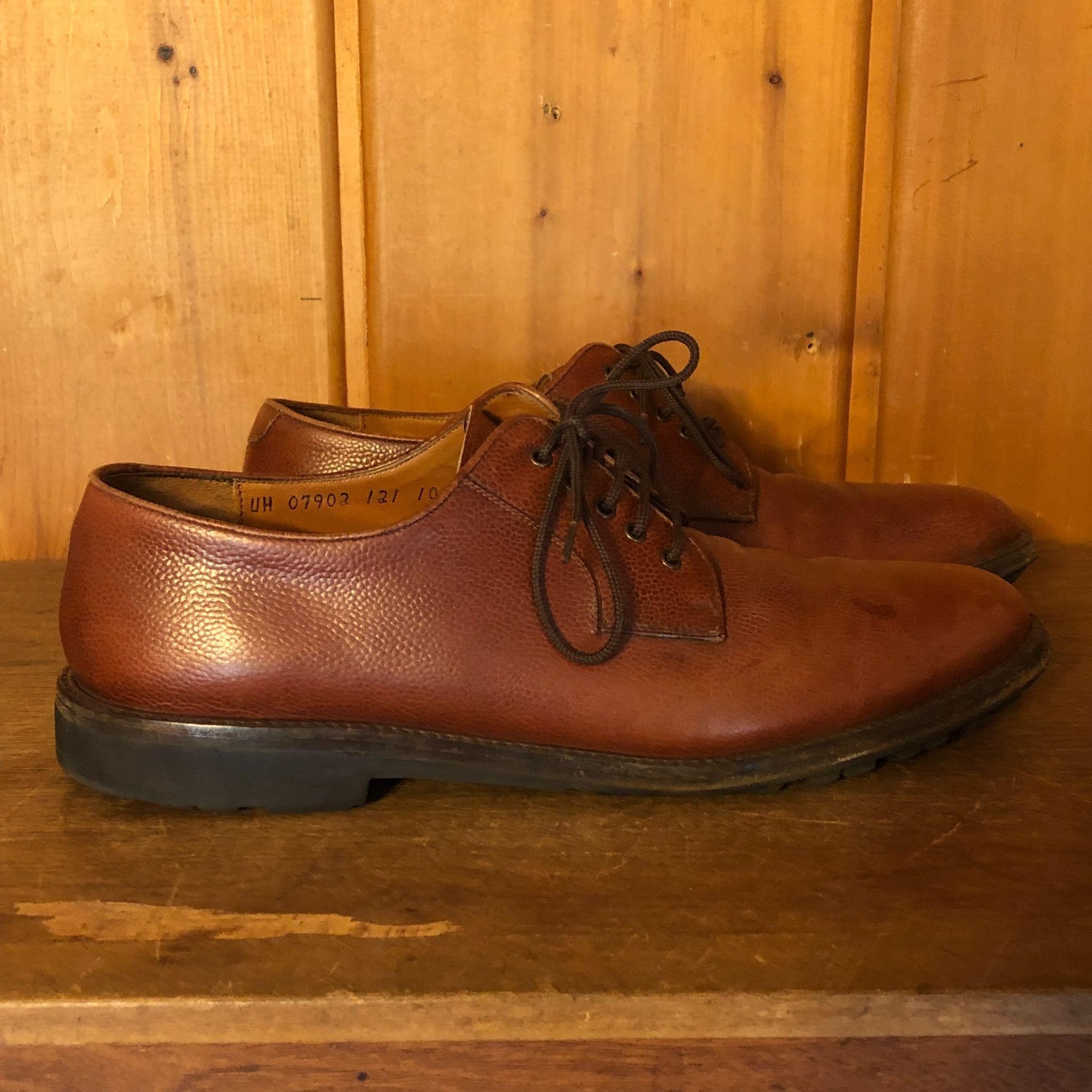 Mens Salvatore Ferragamo Leather Oxford Shoes