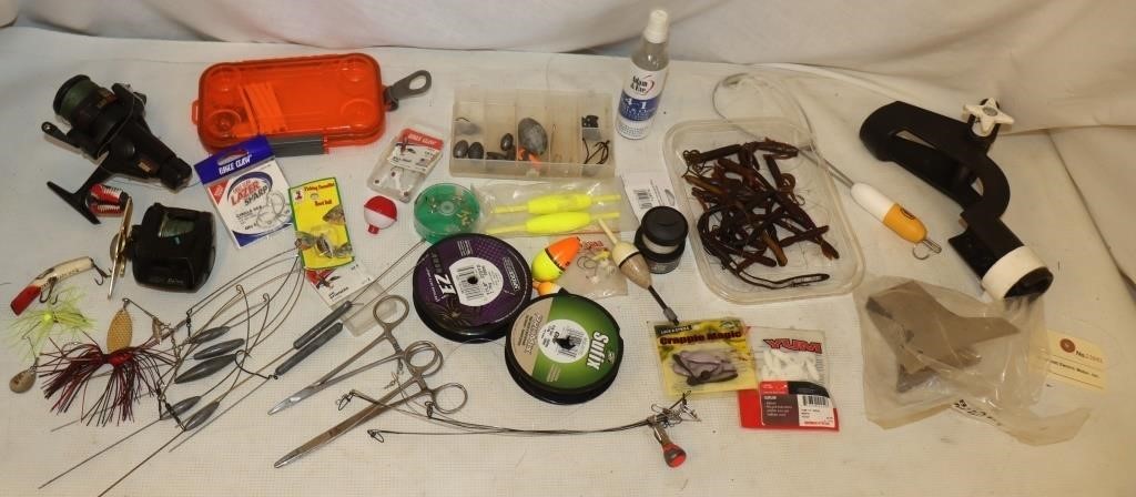 Fishing Reels, Bobbers, Rod Holder, Line, Bait,…