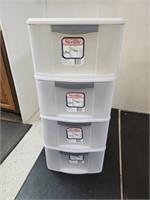 4 Sterlite Ultra Sackable Storage Drawers  See Sz