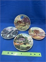 Limited Edition 1982 Country Heritage Plates 4pc