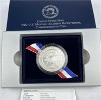 2002 Silver Dollar West Point Commem, Unc.