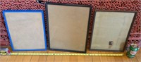 Vintage Picture Frames w/Glass.  Wood, Metal